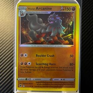 Hisuian Arcanine #071/189 SWSH10: Astral Radiance Holo RARE 2022 Pokemon Card